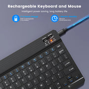 Wireless Keyboard Bluetooth-Compatible Keyboard for Android IOS Windows Mini 78-Key Gaming Keybaord for PC Ipad Tablet Keyboard