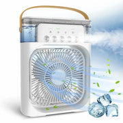 Portable Humidifier Fan Air Conditioners USB Electric Fan LED Night Light Water Mist Fun 3 in 1 Air Cooler Humidifie for Home